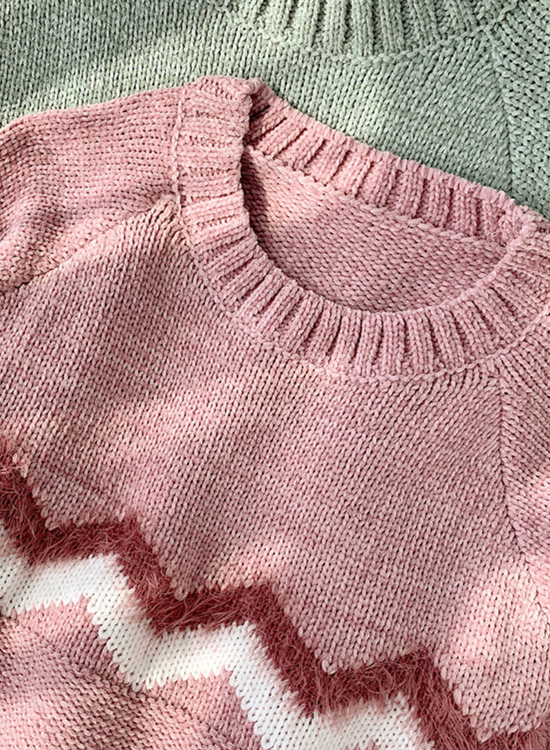 Sweater Round Neck Long-sleeved Sweater S4368