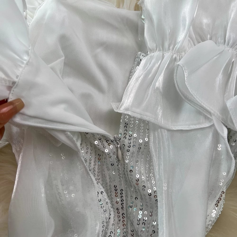 Evening dress sequined dress S4347