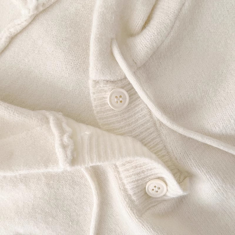 simple solid color knitted sweater top S4679