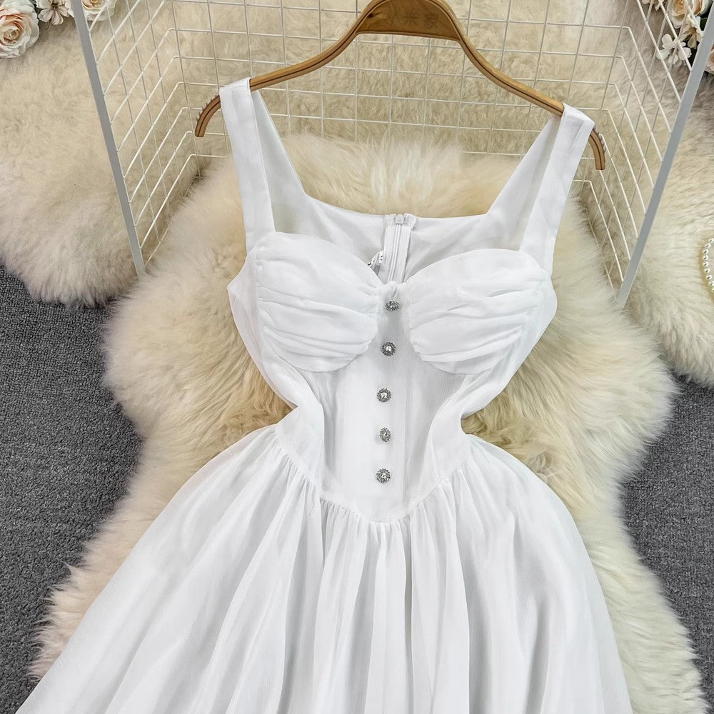 Sweet Hot Girl A-Line Puffy Dress Summer S4288