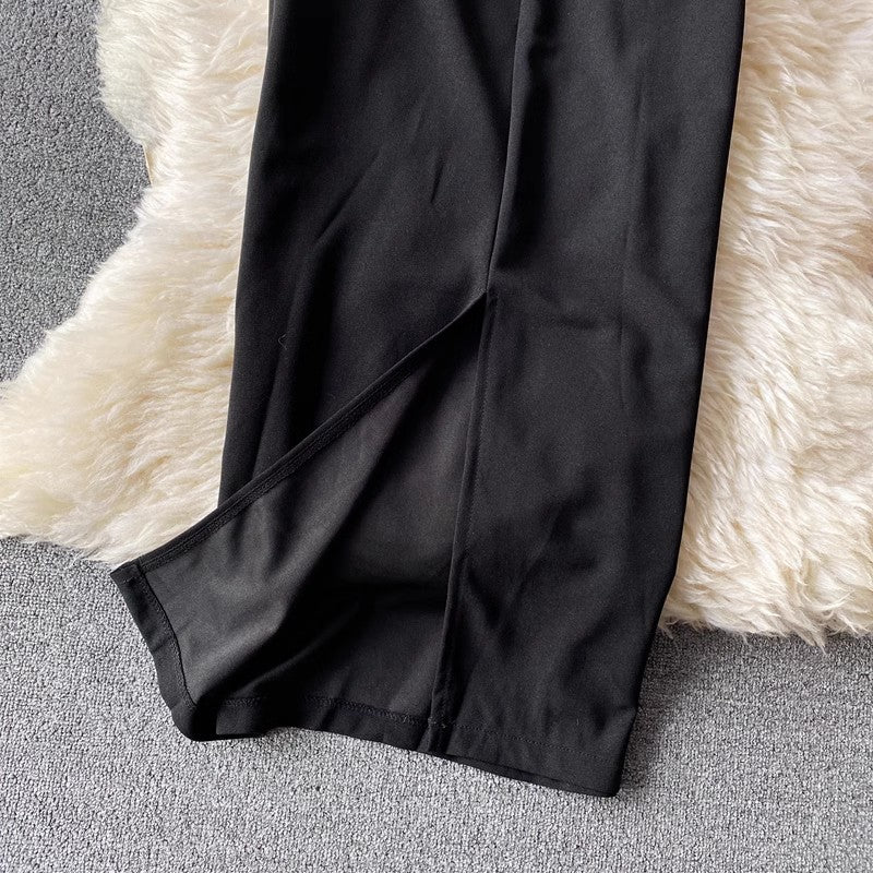 Halterneck lace sexy dress sleeveless fashionable dress S4268