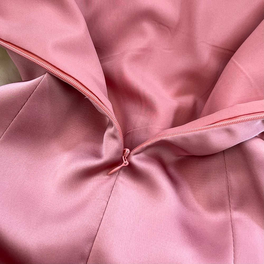 Fashionable Satin Suspender Skirt A-Line Dress for Women S4230