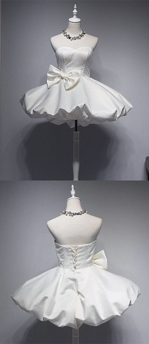 Fashion Save White Prom Dress,bowknot Prom Dress,sweetheart Prom Dress,fashion Homecoming Dress,sexy Party Dress, Style Evening Dress S2958