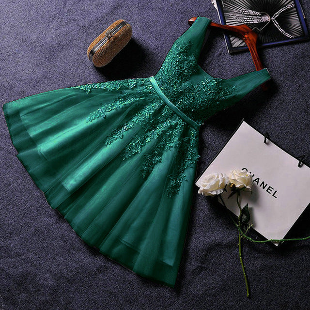 Dark Green Homecoming Dress Party S2762