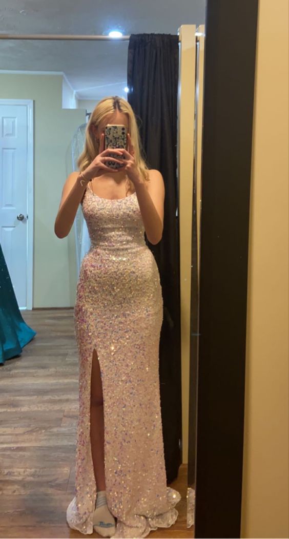 white prom dress Evening Gown S3531