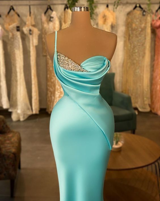 Cute Sheath Long Prom Dresses S3653