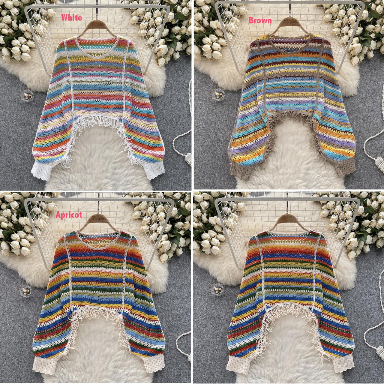 Cute Long Sleeve Knitted Sweater S4366