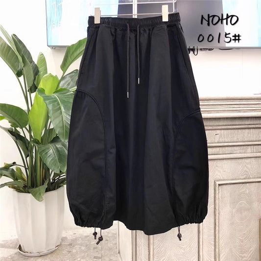 Designed skirt women's Korean style high waist black lantern skirt flower bud skirt   S3417