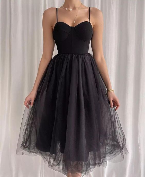 Black Party Dress, Prom Dress S2592
