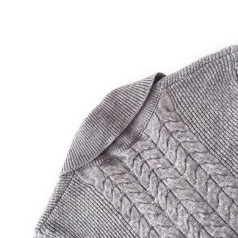 simple casual long-sleeved knitted sweater S4788