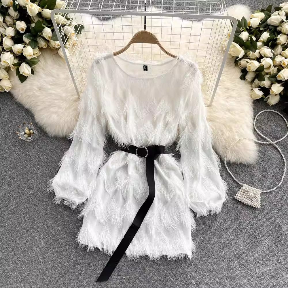 French dress chic and elegant A-line skirt S4512