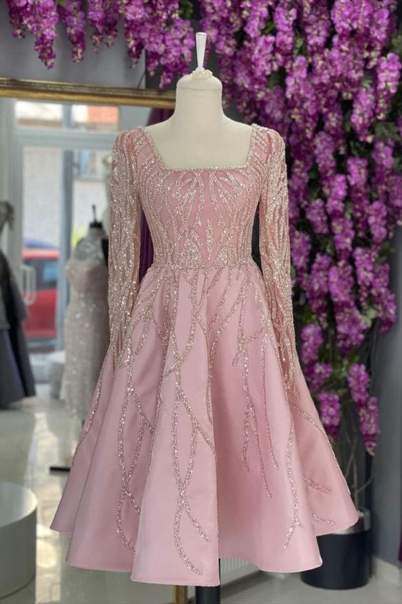 Pink Sparkly Party Dress S2785