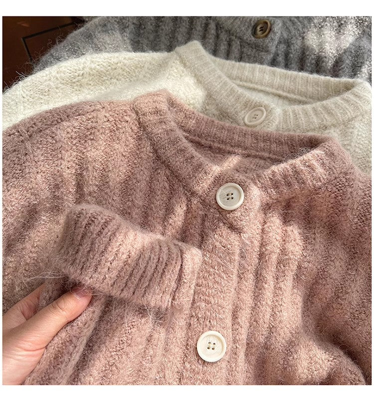 Soft sweater jacket for women cardigan top S4873