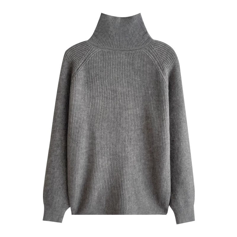 soft solid color sweater top S4697