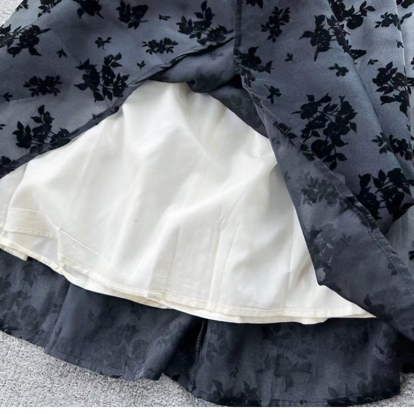 Jacquard Dress,strapless Dress,black Dress,vintage Dress S4478