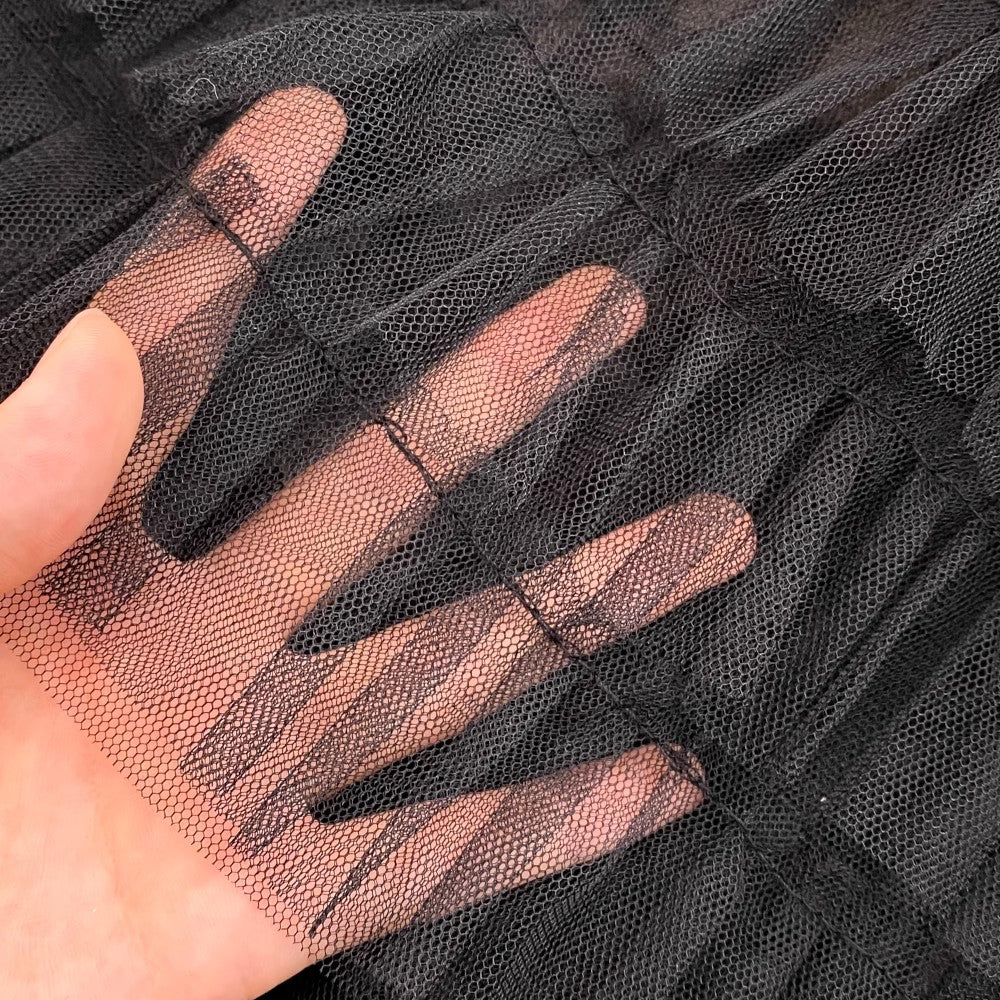 Stylish bow long suspender skirt A-line mesh cake dress S4279