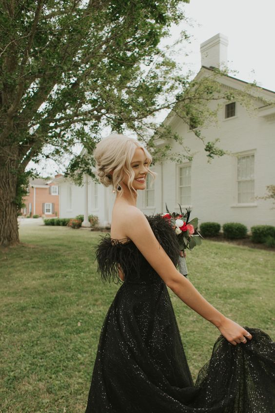 Elegant Black Prom Dress Party Dress Long Prom Gown S3558