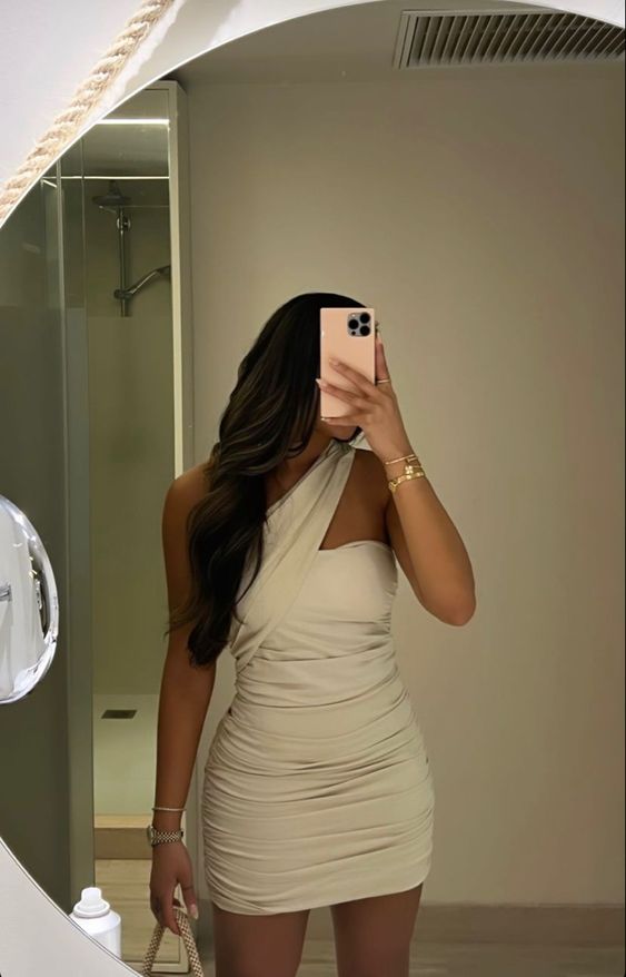 Ivory Satin Short Prom Dress Homecoming Dress S3250