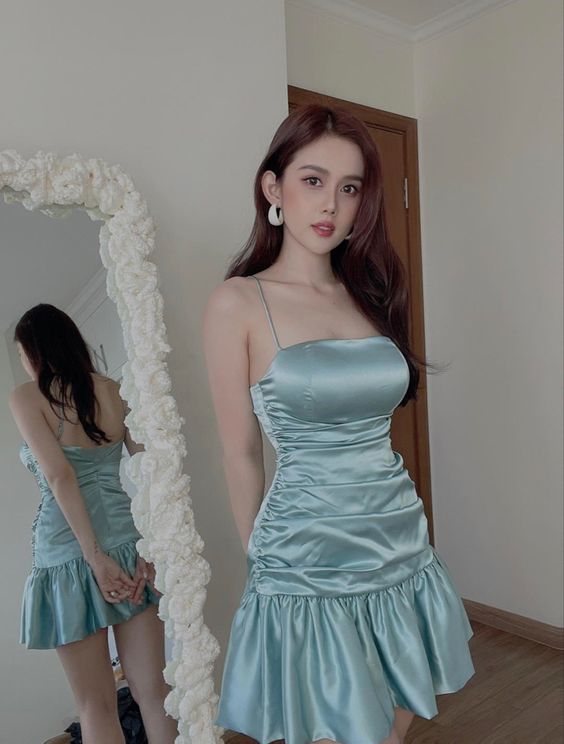 Stylish Spaghetti Straps Homecoming Dress S3539