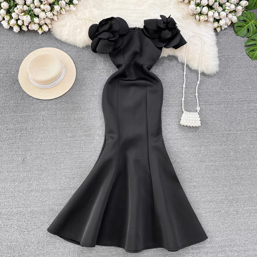 elegant and sexy long red wedding evening dress for women S4094