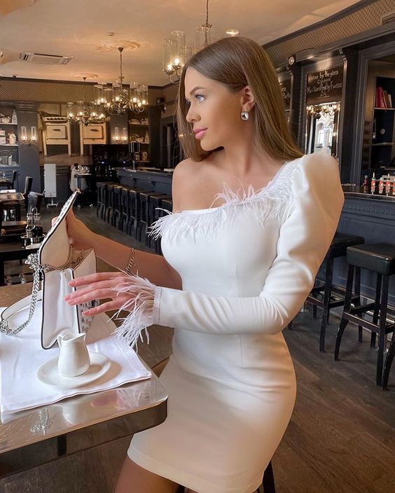 Chic White Summer Homecoming Dresses S2724