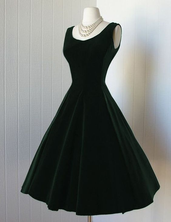 Green Velvet Short Prom Dresses S2584