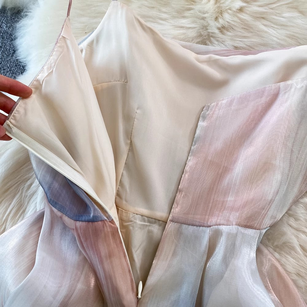 A-line simple dress S3939