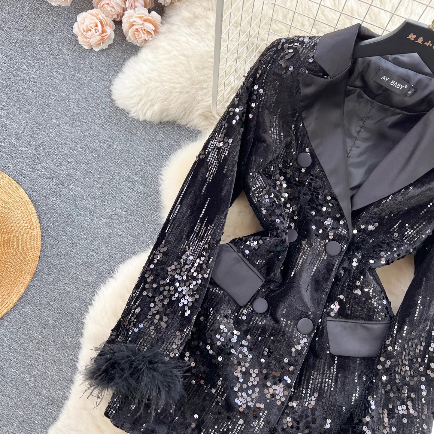 women's fashionable sequin skirt S4558