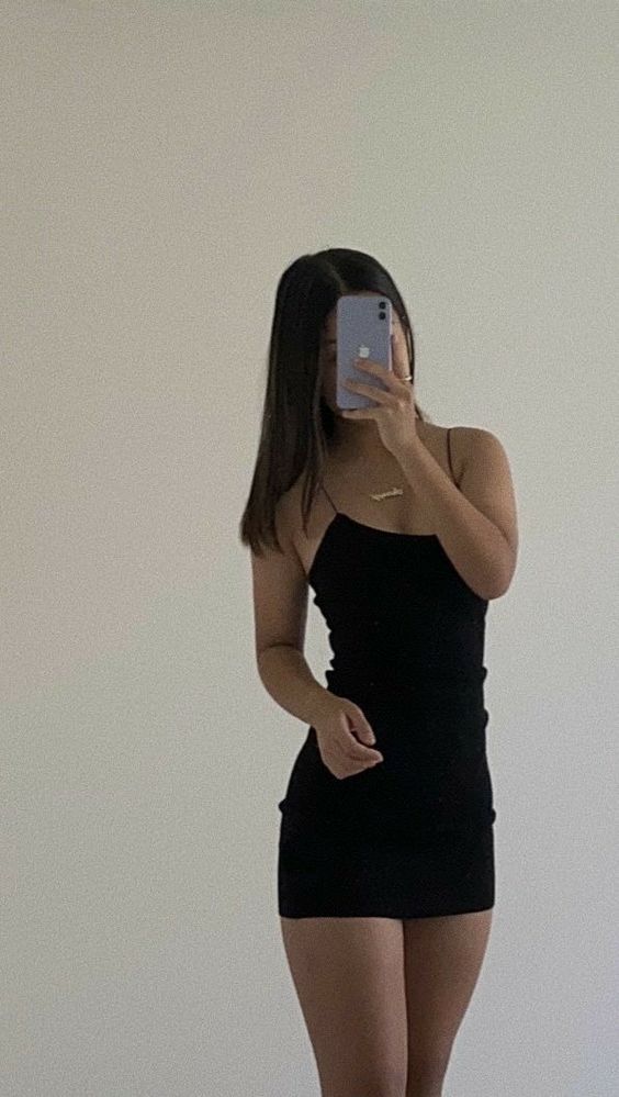 Short black party dress, short prom dress S3482