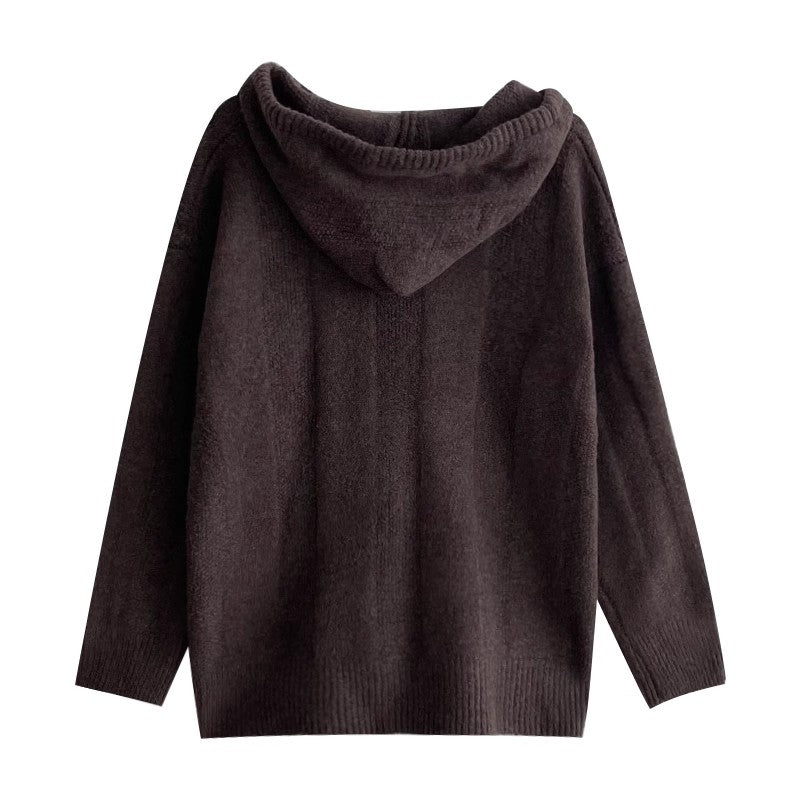 long-sleeved sweater jacket casual sweater top S4684