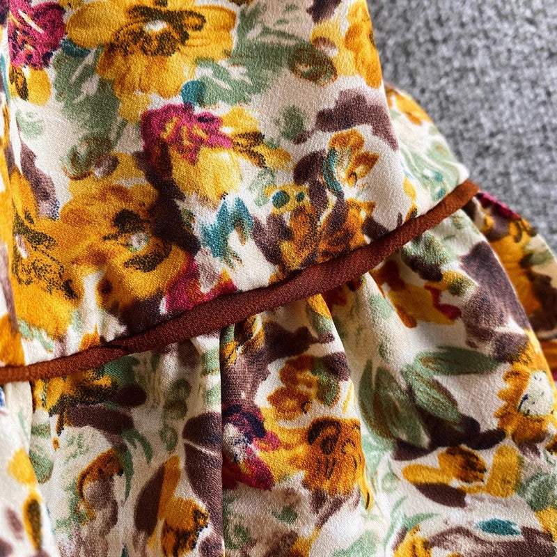 floral dress new skirt S4002