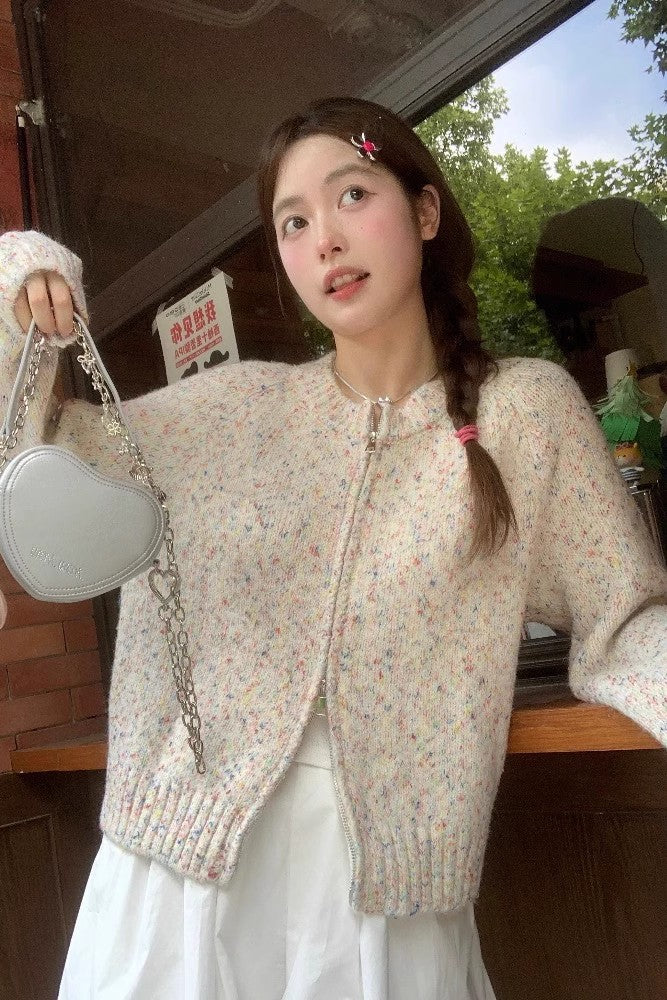 New short sweater soft long sleeve cardigan sweater S3397