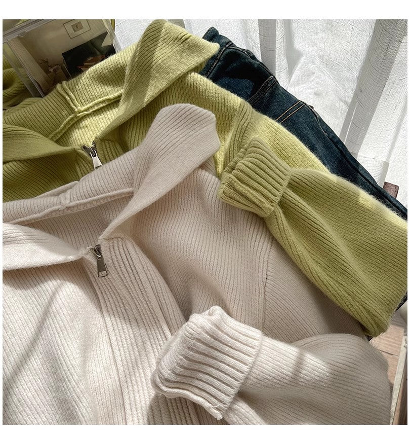 new wear long-sleeved knitted cardigan S4853