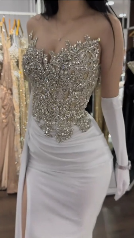 Beaded Long Prom Dress for Women,Elegant Evening Dress S7245