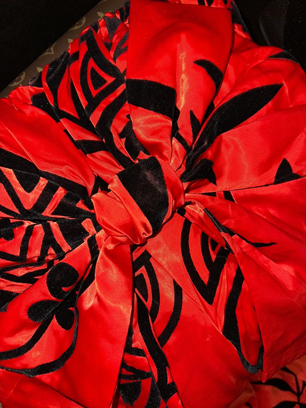 Red strapless, fitted waist, sexy and charming long ball gown R6931