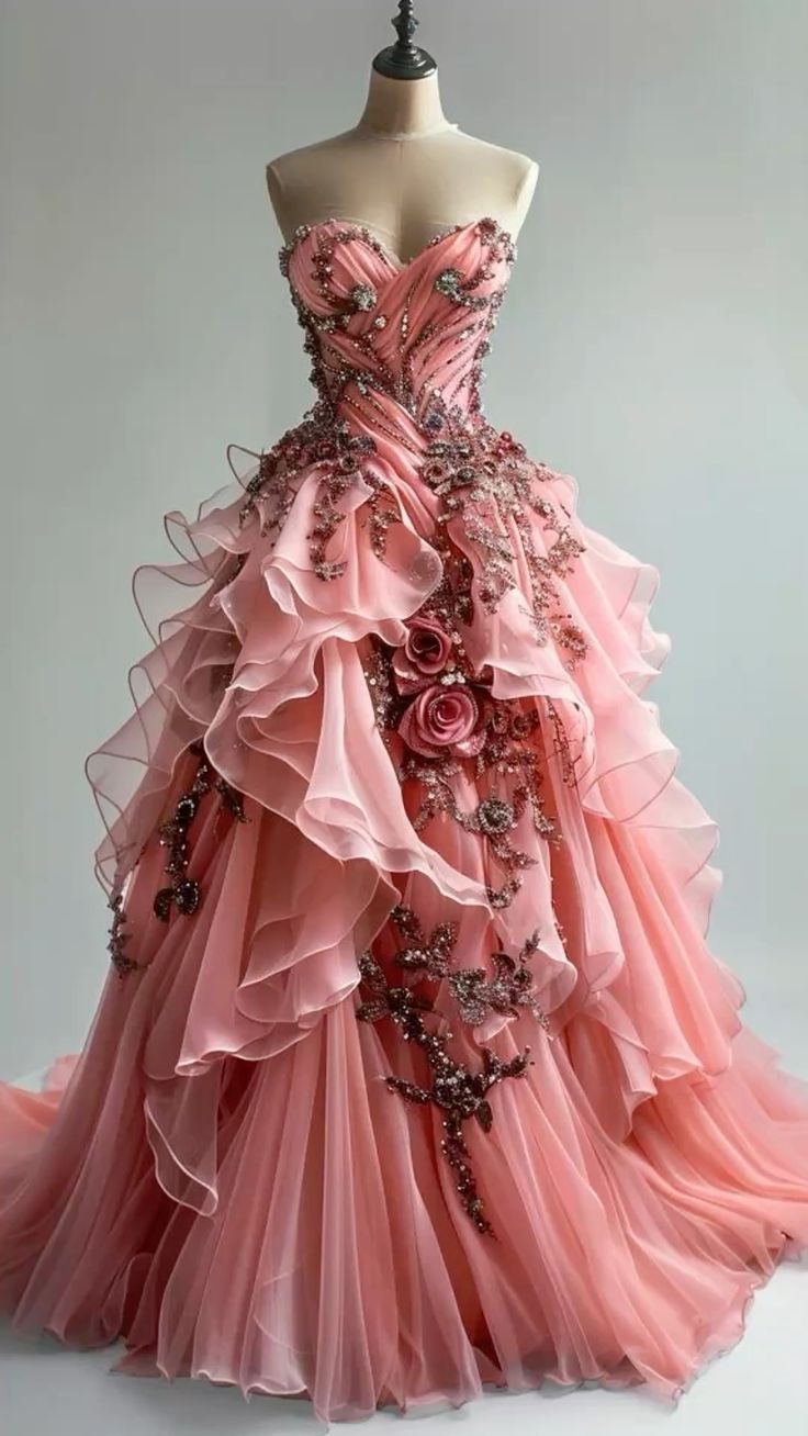 Pink tube top waist pleated slim elegant dress, prom dress R5296