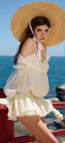 Apricot strap one-shoulder gentle sexy cute mini skirt homecoming dress R4593