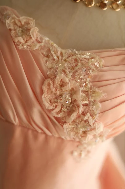 Pink strapless fitted waist slim-fitting long ball gown/bridal dress R6813