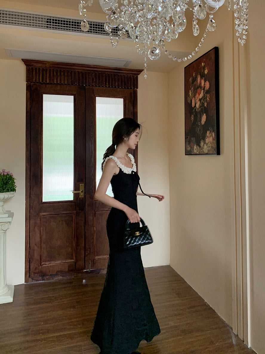 Black new custom dress women's summer new party dress S5716