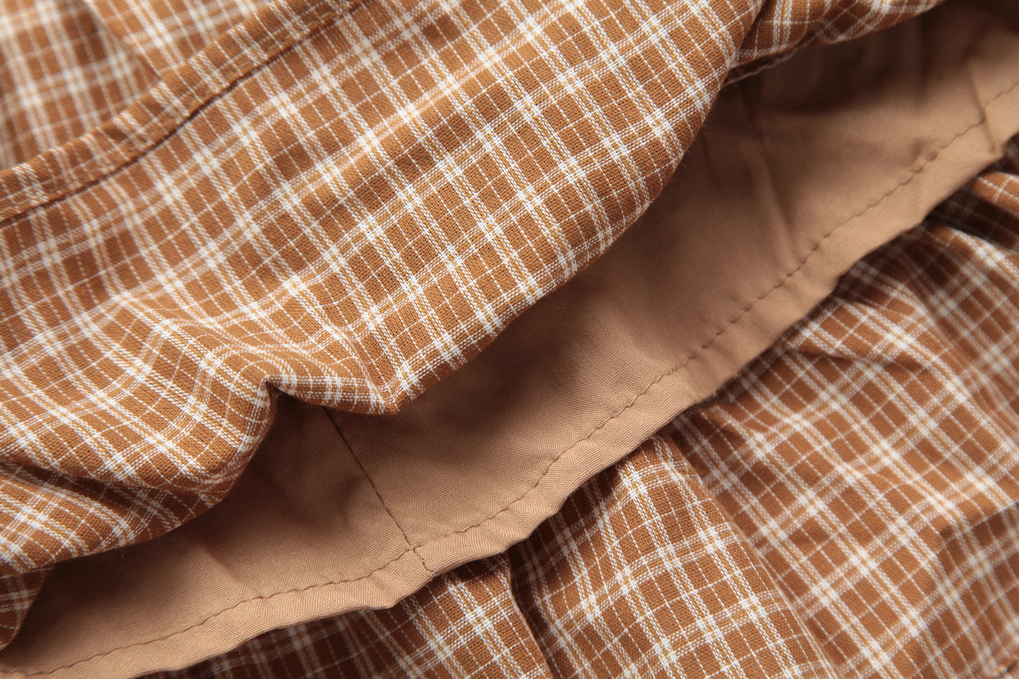 French retro plaid lace bow knot V-neck suspender skirt with slim waist and holiday pleated short skirt R3098