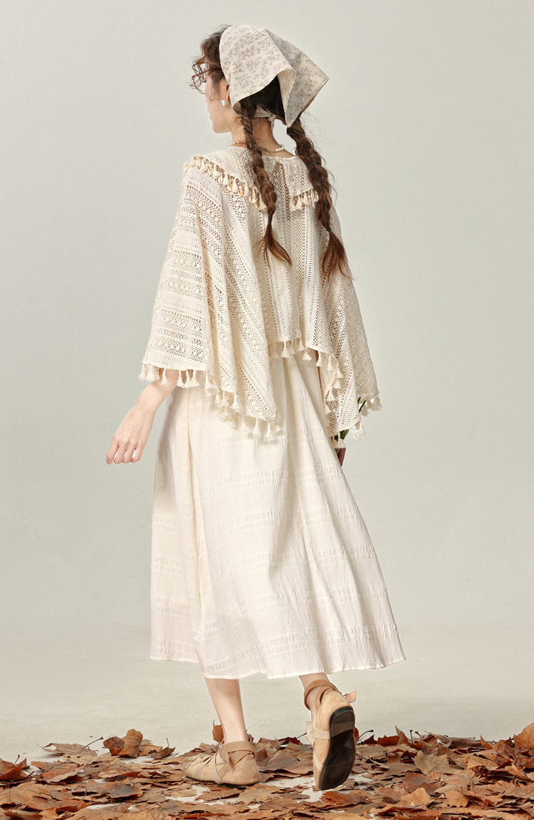 Daily Chinese style Han element dress with shawl outfit suit for women R1958