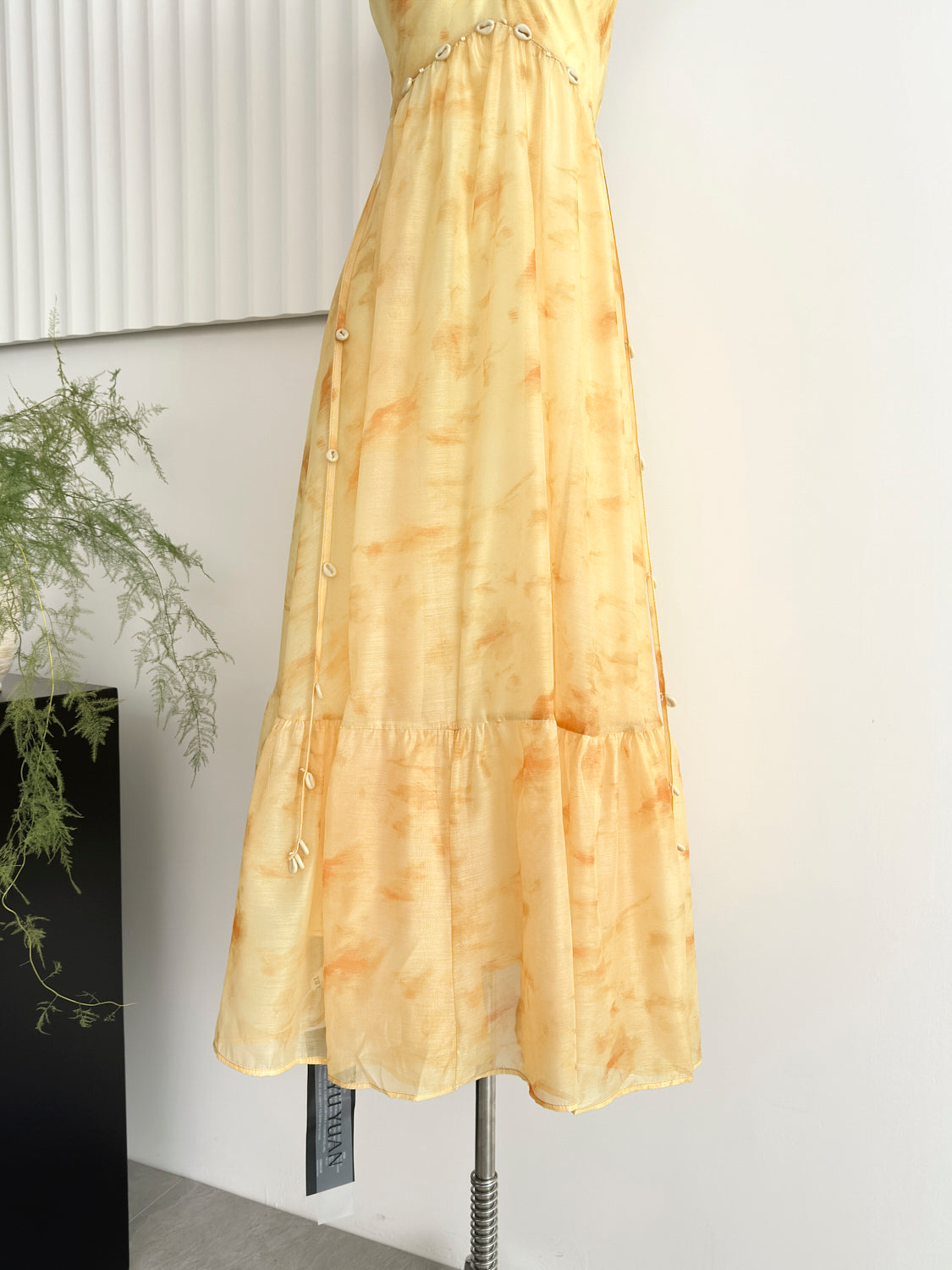 French style gradient suspender dress seaside holiday style long skirt R2104