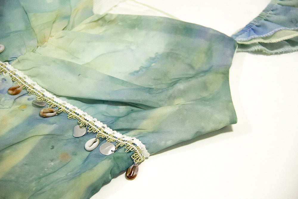 Holiday irregular suspender dress 2025 new ruffle design slim temperament long skirt R0056