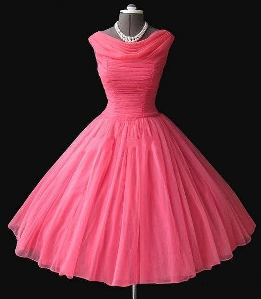 Watermelon Prom Dress 50s Prom Dress Vintage Prom Dress Ball Gown Prom Dress S2553