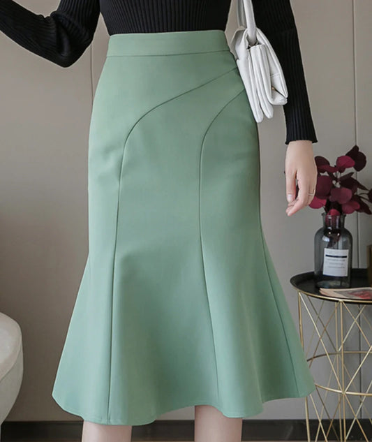 Elegant ruffle skirt wrap hip skirt       S2822