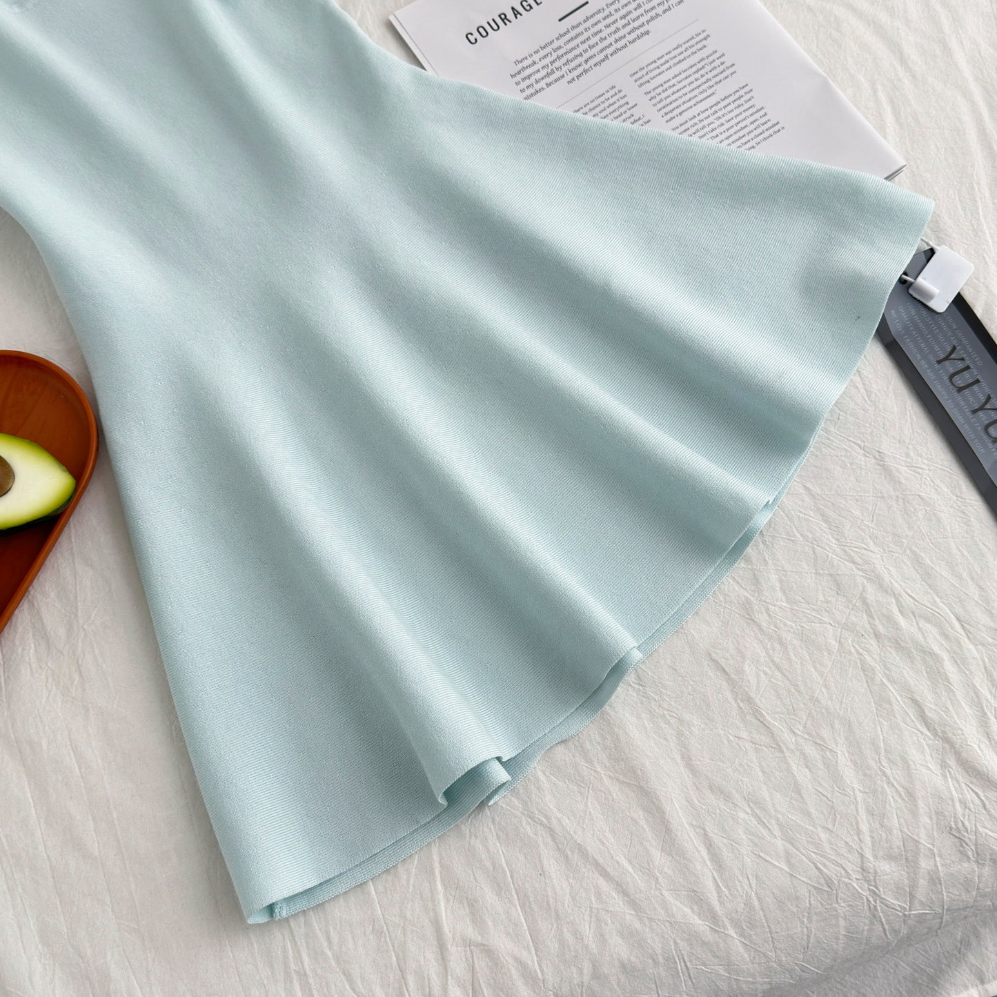 Blue halter dress with slim waist and pure desire style hot girl short skirt R2026