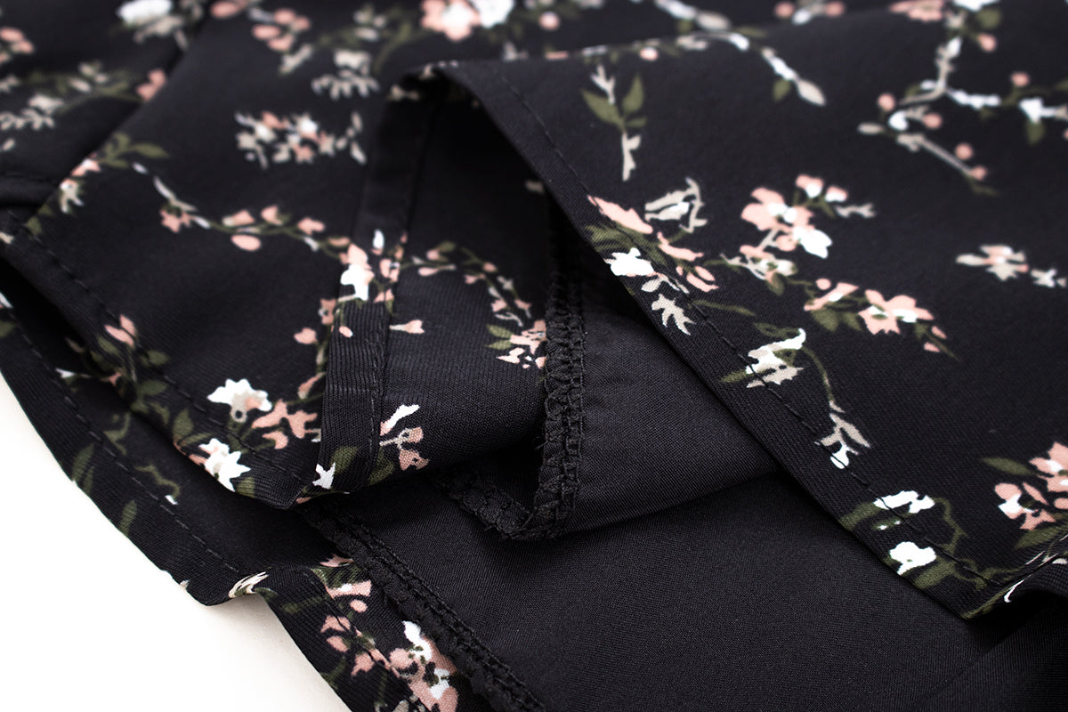 Dark pure desire niche irregular floral suspender hot girl dress R0020