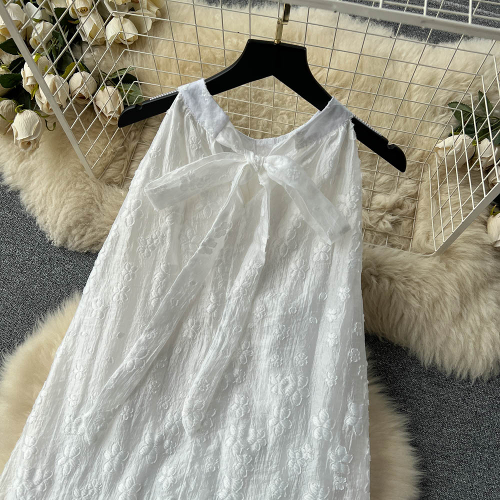 French retro new style sleeveless halter dress sexy off-shoulder long dress beach dress R2249