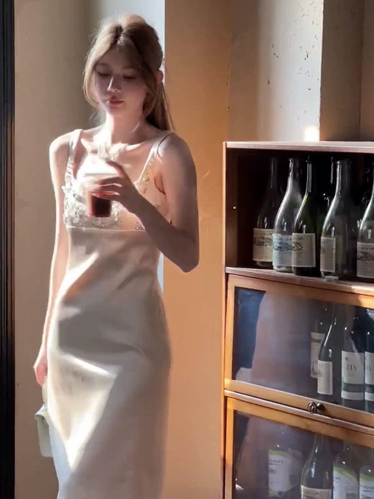 Engagement dress diamond satin party dress S5867