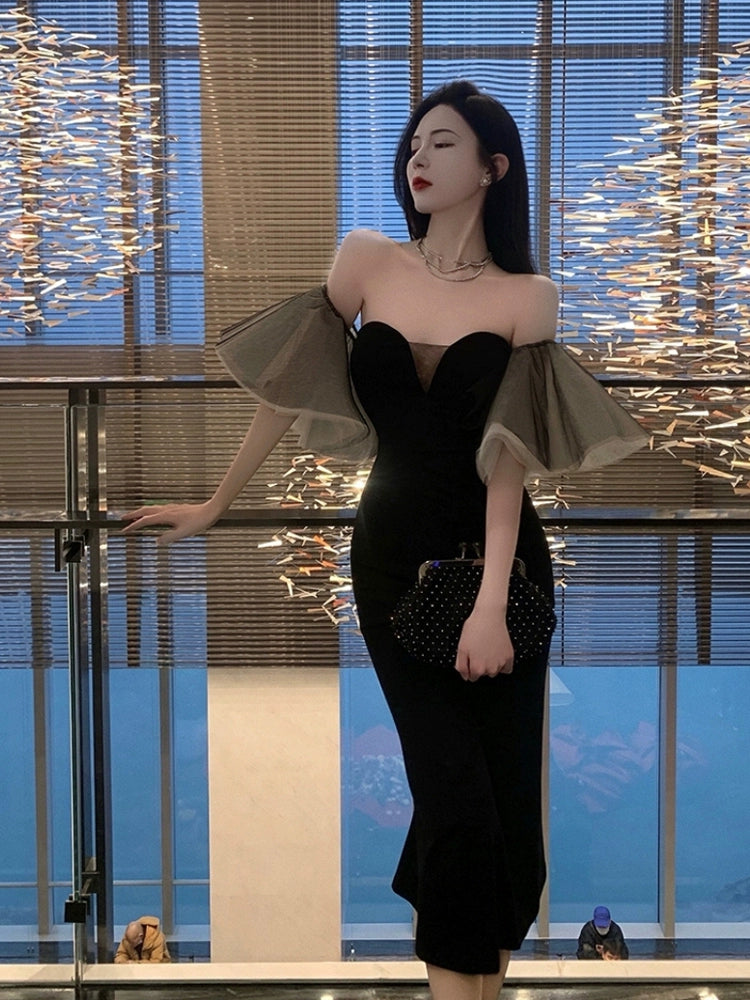 Birthday dress luxury design celebrity stunning party dress S5786